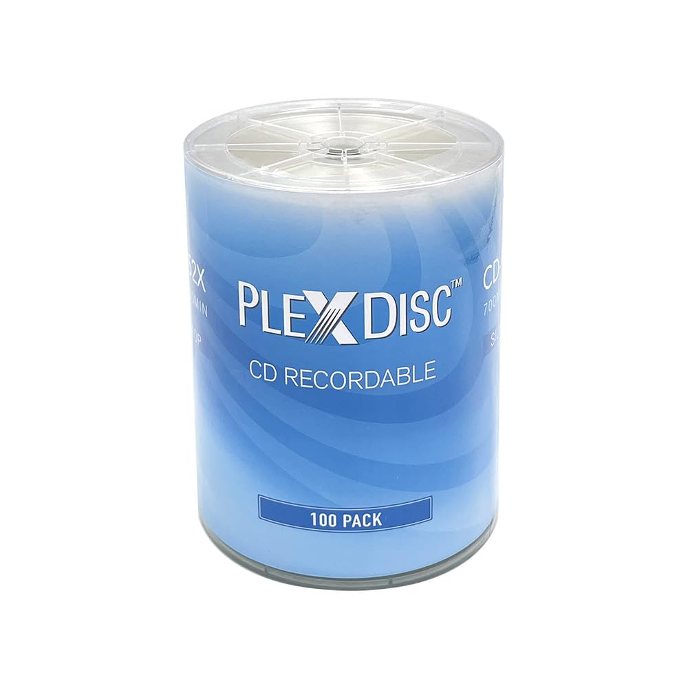 Amazon.com: PlexDisc CD-R 700MB 52X Shiny Silver Top Blank CDs for